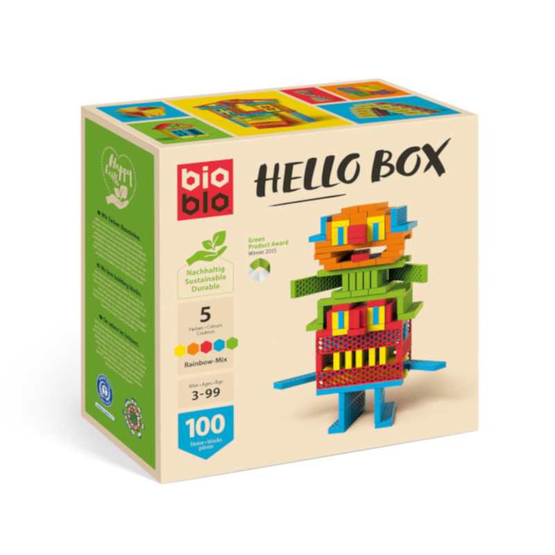 Bioblo - Hello box "rainbow mix" 100 delova