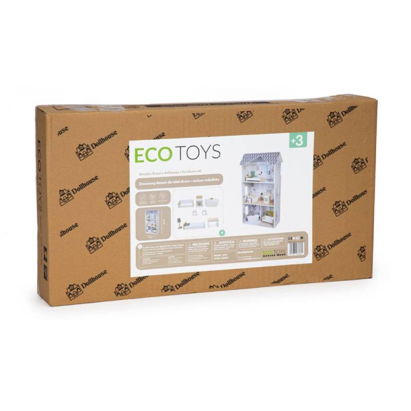 Eco toys - KUĆICA ZA LUTKE SA NAMEŠTAJEM Grace residence