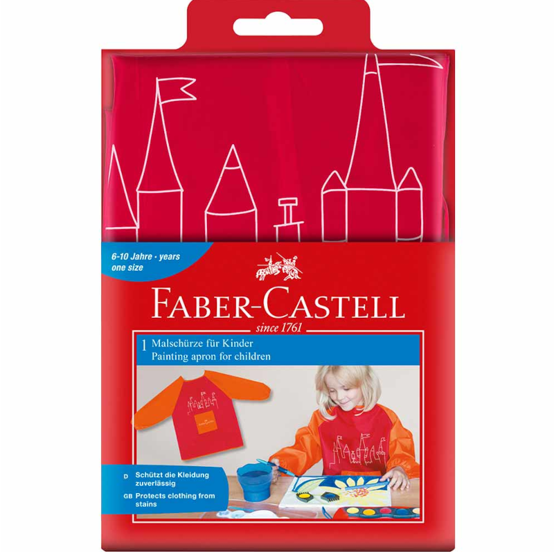 Faber castell - Decija kecelja za crtanje narandzasta